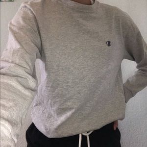 Champion Light Gray Long Sleeve